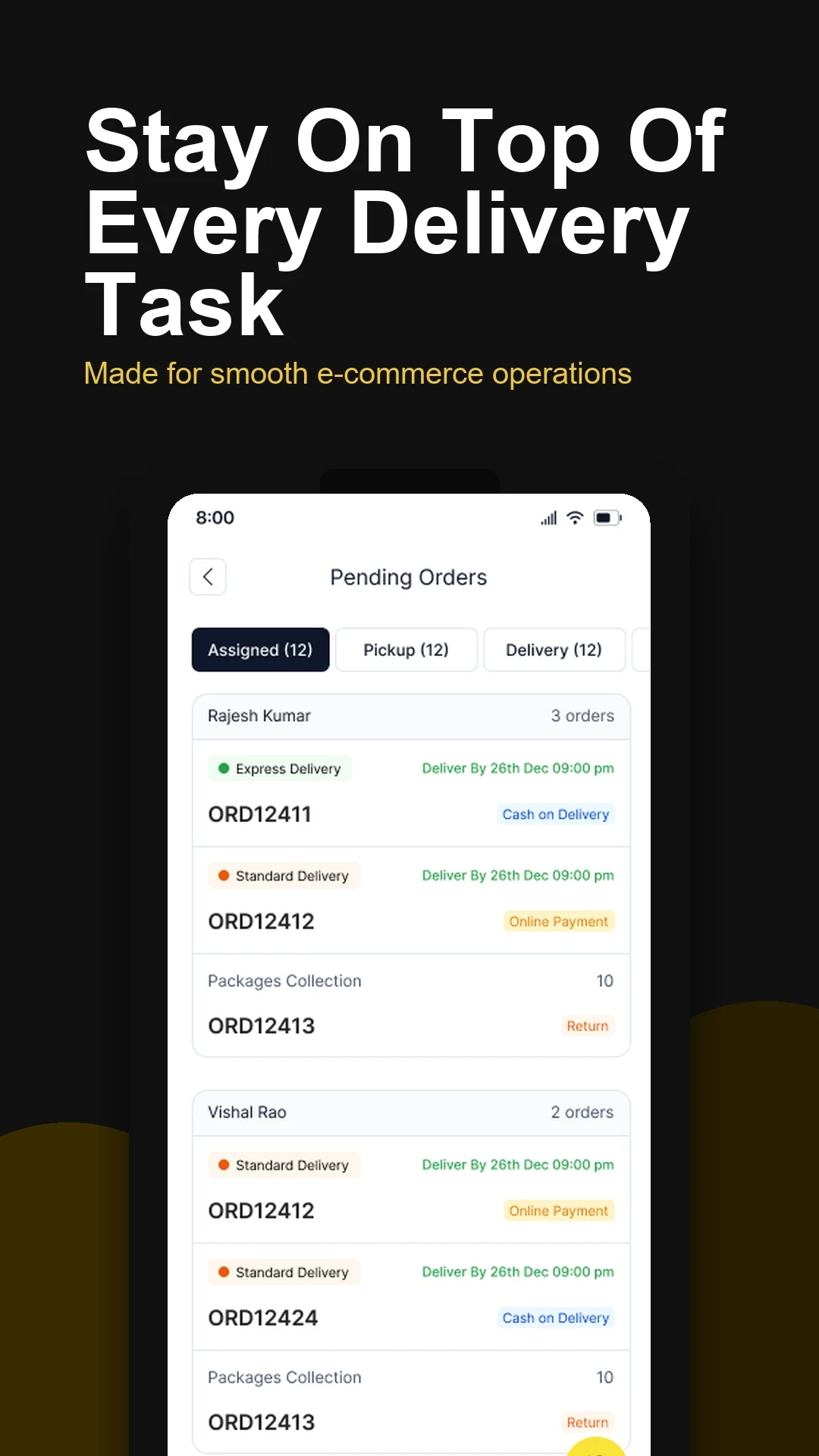 Ordrio Delivery Partner screenshot