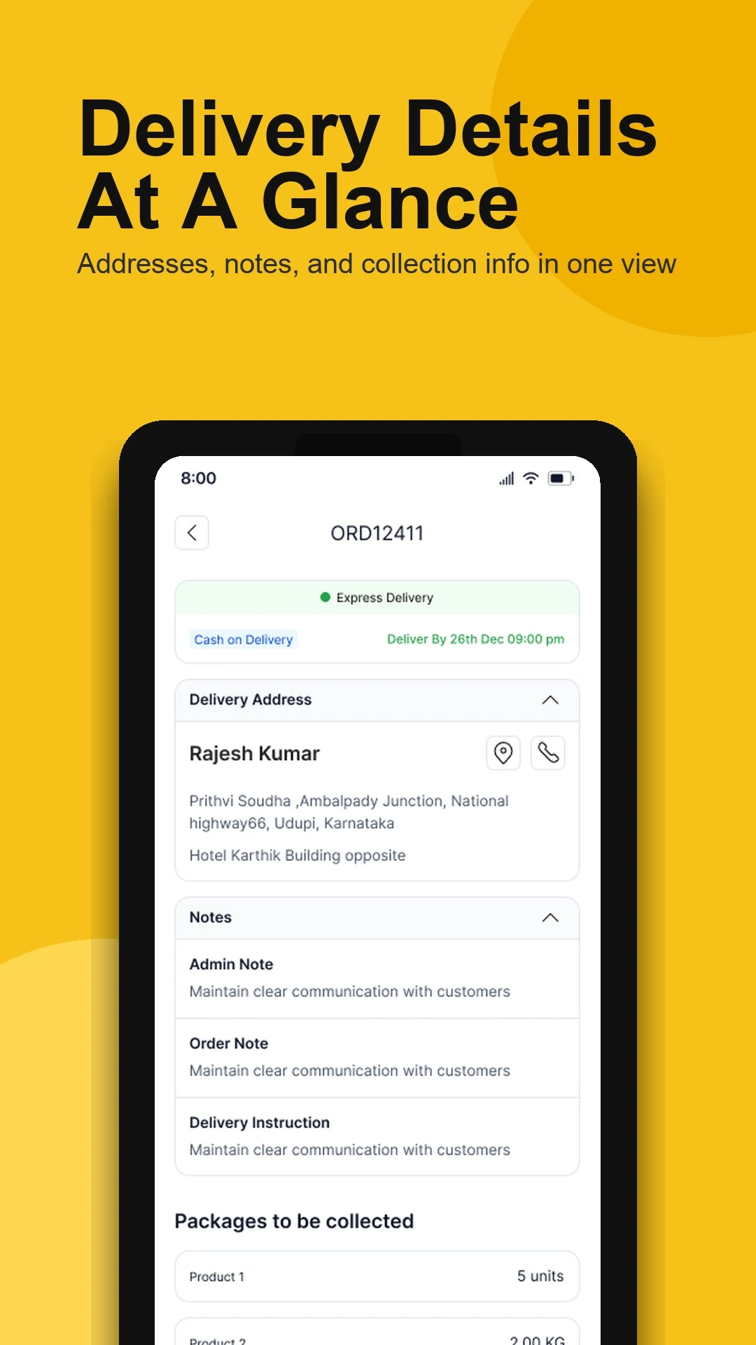 Ordrio Delivery Partner screenshot